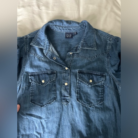 GAP Western Denim Mini Dress - Picture 6 of 10